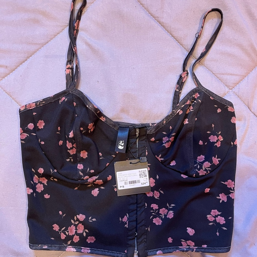 Floral Corset Crop Top